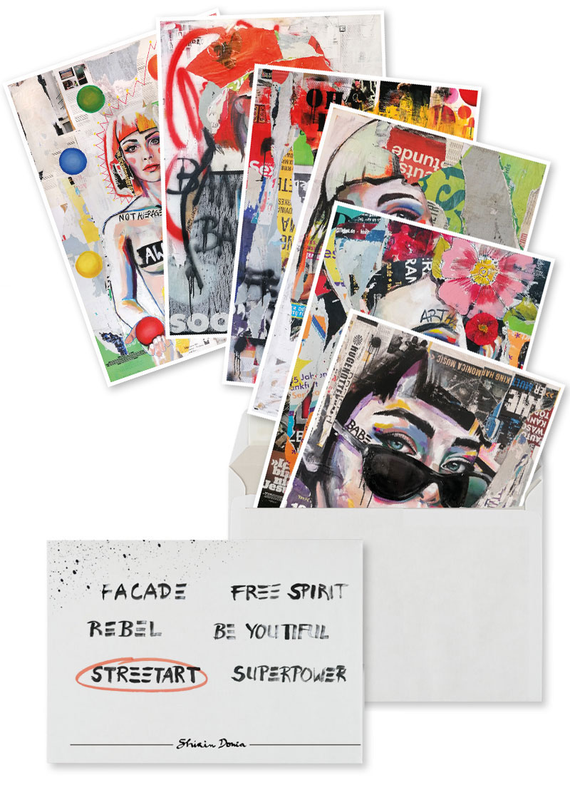 POSTKARTEN SET - STREETART