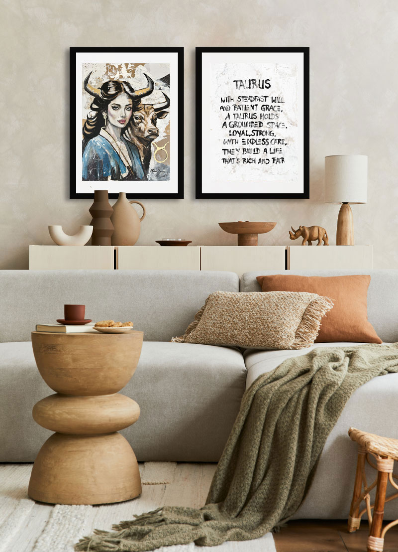 stier sternzeichen poster