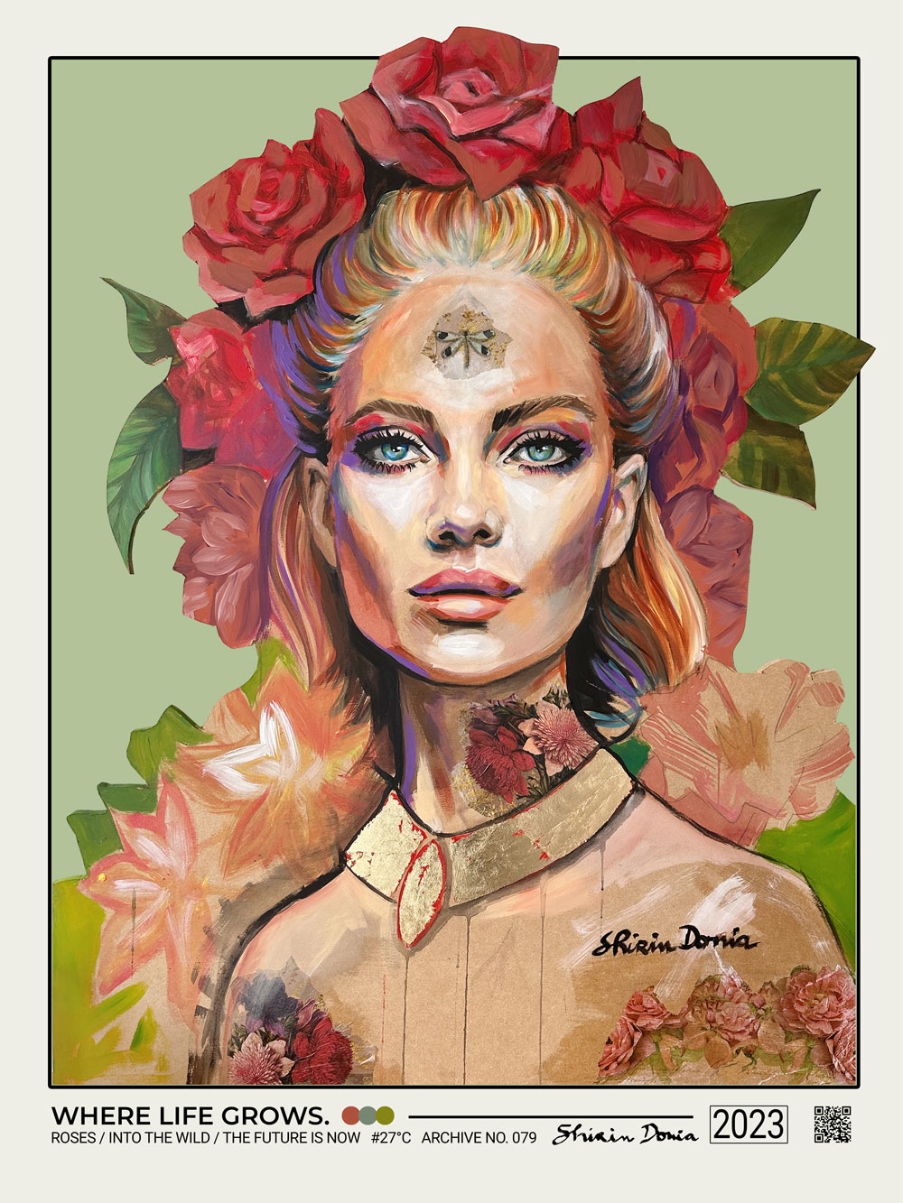 ROSES / WHERE LIFE GROWS - Poster