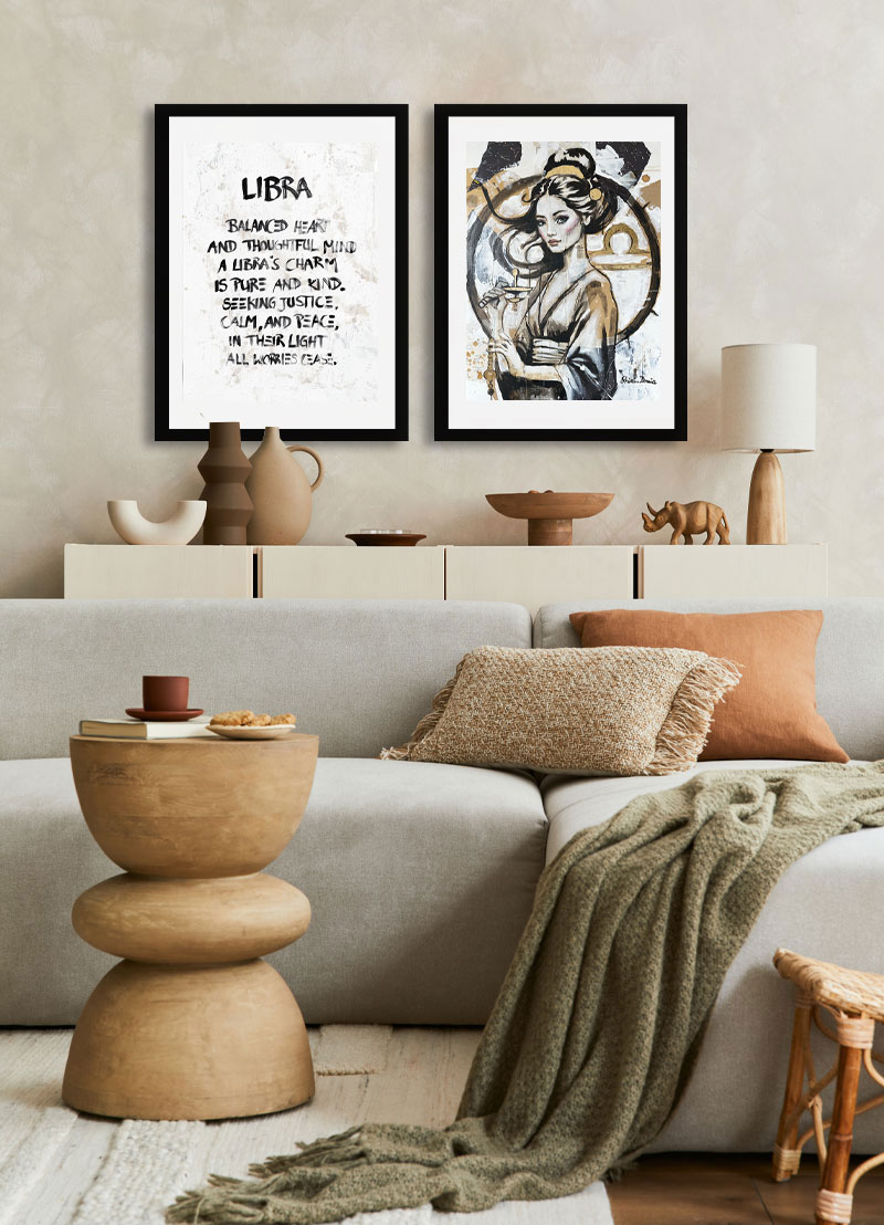 sternzeichen poster waage 