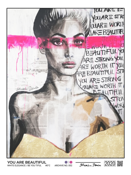 You are beautiful, Kunstdruck von Shirin Donia, ohne Rahmen