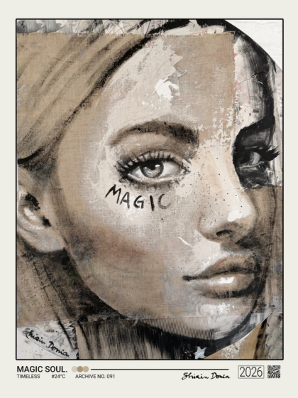 MAGIC SOUL, Kunstdruck von Shirin Donia, ohne Rahmen