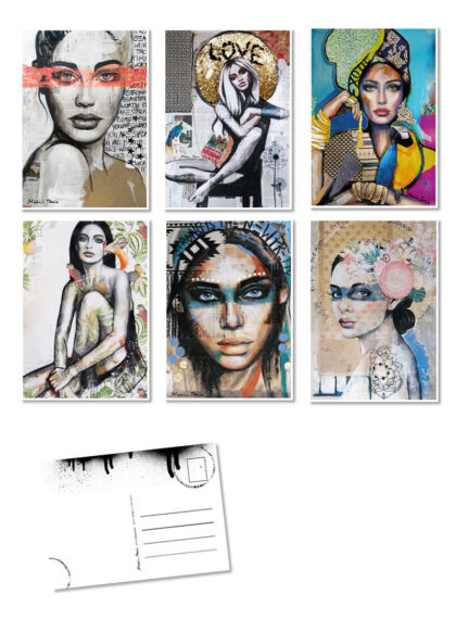 Postcard Set BE YOU TIFUL by Shirin Donia