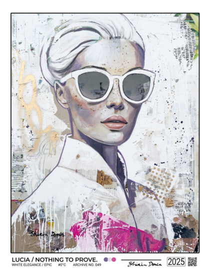 Nothing to Prove, Kunstdruck von Shirin Donia, ohne Rahmen