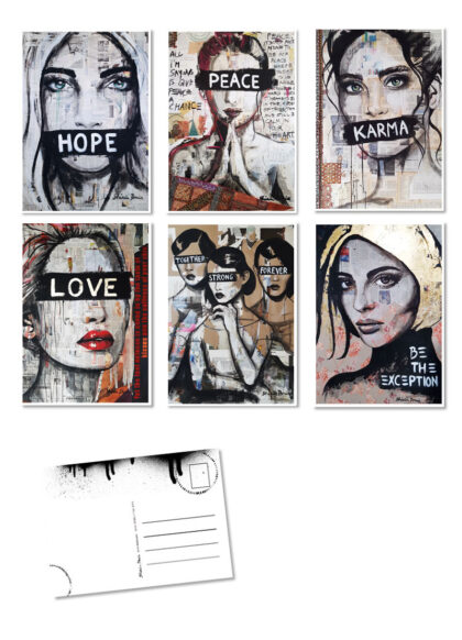 Postcard Set FACADE by Shirin Donia