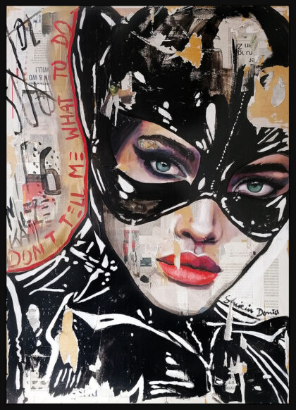 DON'T TELL ME, hand-embellished print by Shirin Donia, series LEGENDARY 2021