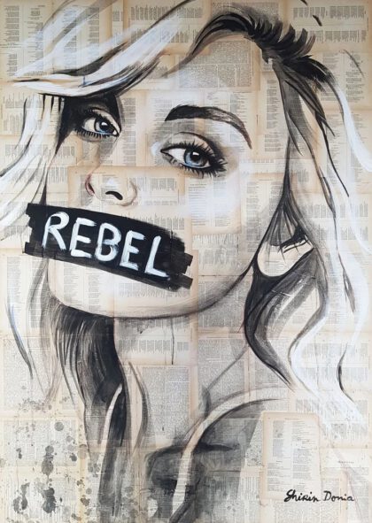 REBEL 2 – Leinwanddruck handbemalt