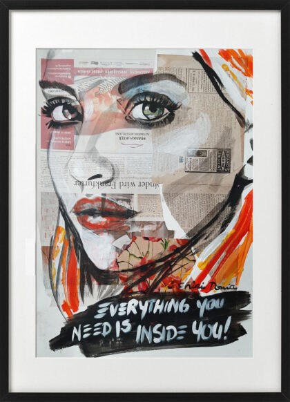 EVERYTHING YOU NEED, Unikat von Shirin Donia, Serie GOOD VIBES 2019