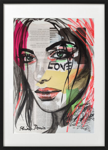 LOVE I, Unikat von Shirin Donia, Serie GOOD VIBES 2019