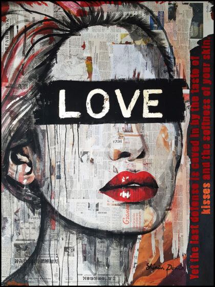 LOVE - Unikat 1, Unikat von Shirin Donia, Serie FACADE 2018