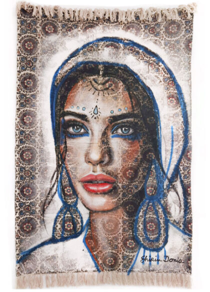 FORTUNA, hand-embellished print by Shirin Donia, series FREE SPIRIT 2022