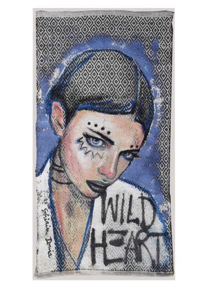 WILD HEART, hand-embellished print by Shirin Donia, series FREE SPIRIT 2022