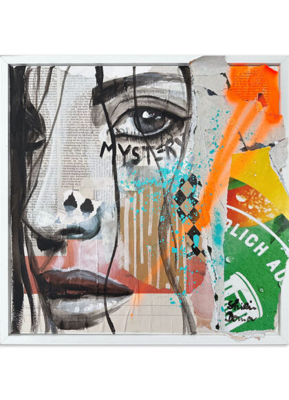 MYSTERY II, hand-embellished print by Shirin Donia, series INSPIRED 2023