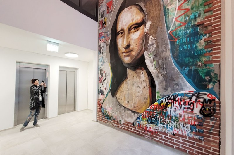 Auftragskunst für Mona Lisa Urban Apartments
