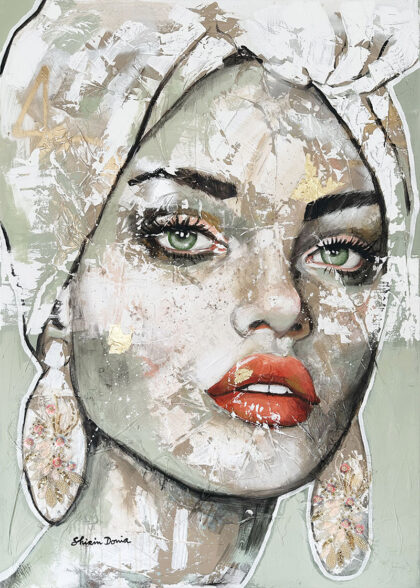 LIORA, hand-embellished print by Shirin Donia, series EPIC 2025