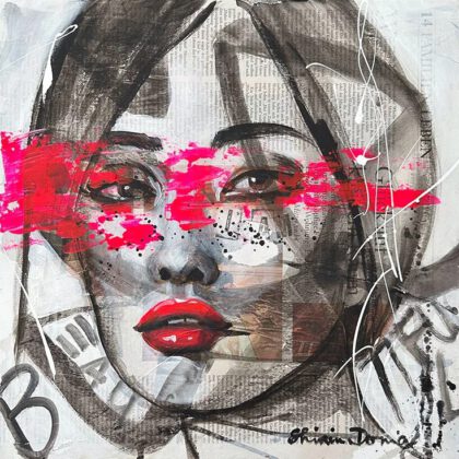 BEAUTIFUL II handveredelter Print, Motiv