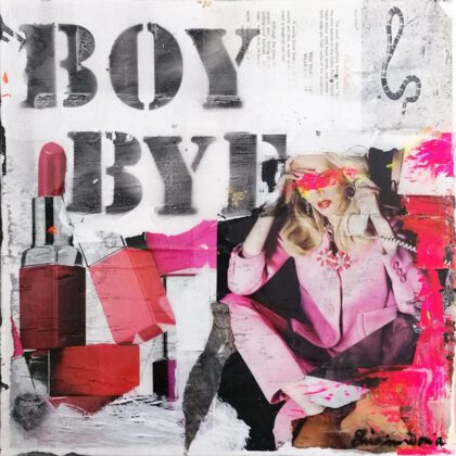 BOY BYE handveredelter Print, Motiv