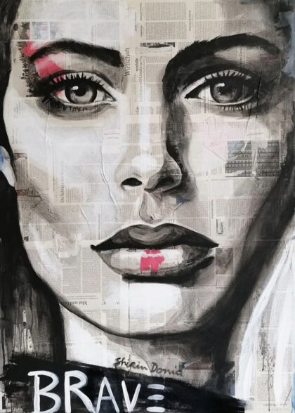 BRAVE 2 handveredelter Print, Motiv