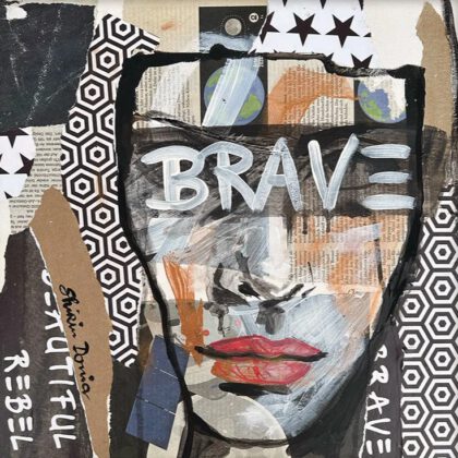 BRAVE handveredelter Print, Motiv