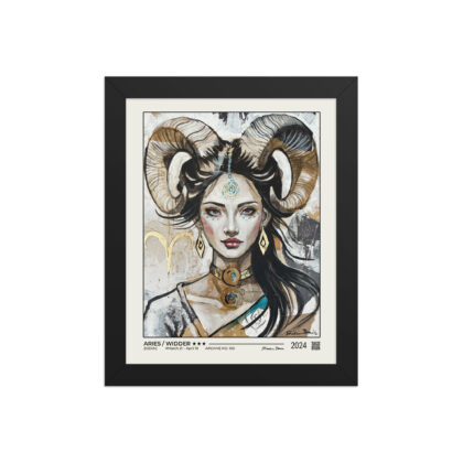 100-aries-widder Framed poster