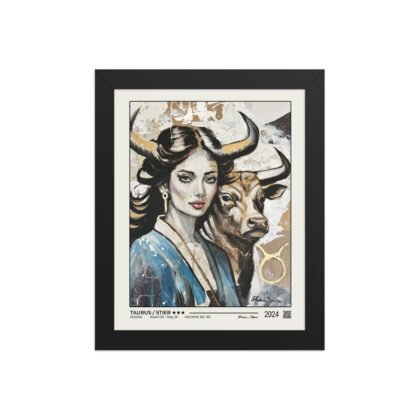 101-taurus-stier Framed poster