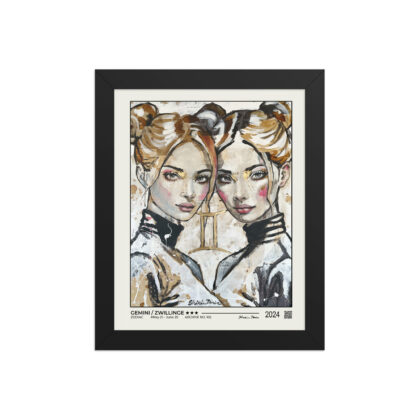 102-gemini-zwilling Framed poster