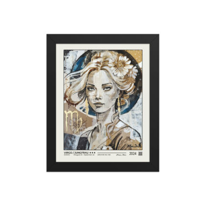 105-virgo-jungfrau Framed poster