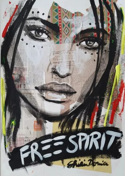 FREE SPIRIT handveredelter Print, Motiv