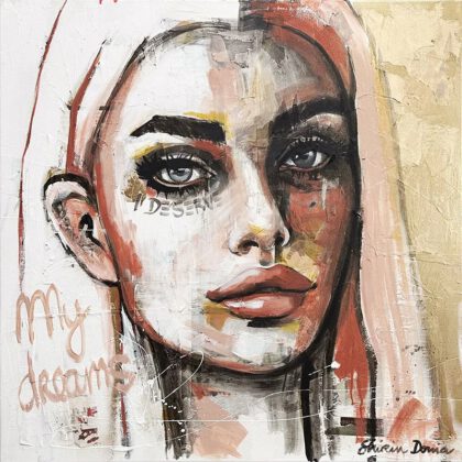 I DESERVE MY DREAMS handveredelter Print, Motiv