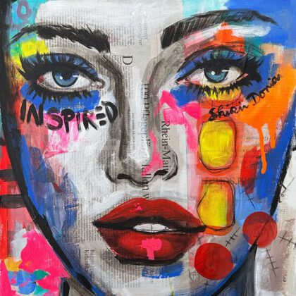 INSPIRED II handveredelter Print, Motiv