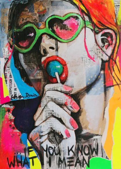 IYKWIM handveredelter Print, Motiv