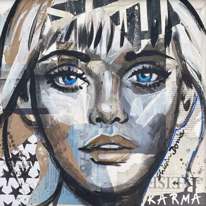 KARMA handveredelter Print, Motiv