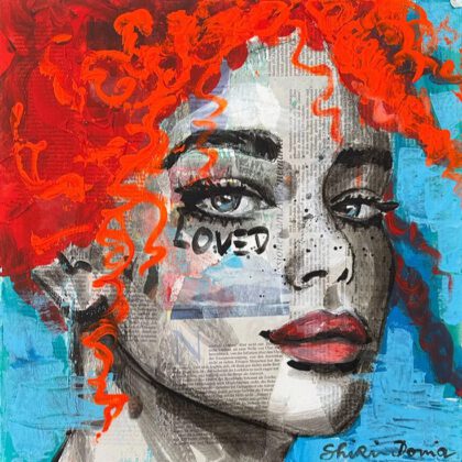 LOVED II handveredelter Print, Motiv