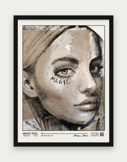 MAGIC SOUL Poster mit schwarzem Rahmen