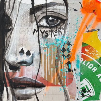 MYSTERY II handveredelter Print, Motiv