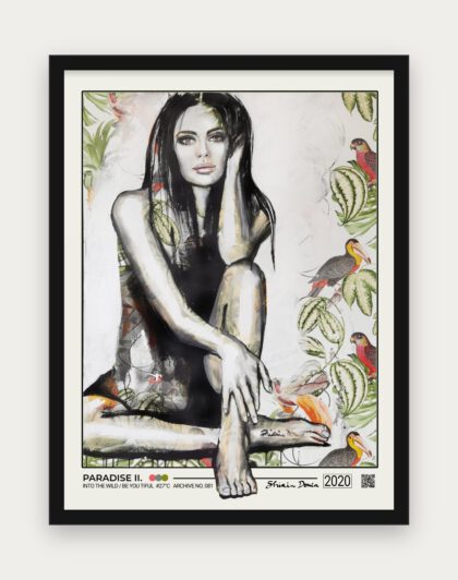 PARADISE II Poster mit schwarzem Rahmen
