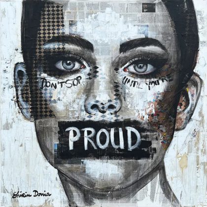 PROUD handveredelter Print, Motiv