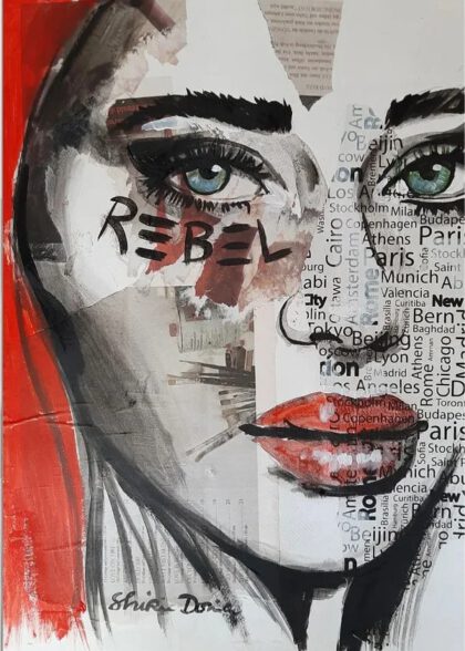REBEL handveredelter Print, Motiv