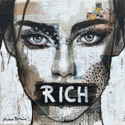 RICH handveredelter Print, Motiv