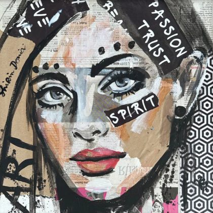 SPIRIT handveredelter Print, Motiv