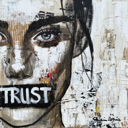 TRUST handveredelter Print, Motiv