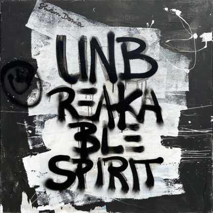 UNBREAKABLE SPIRIT handveredelter Print, Motiv