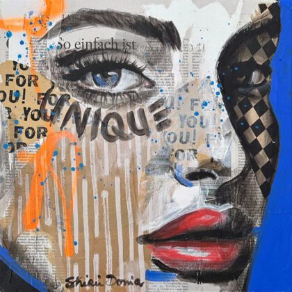 UNIQUE II handveredelter Print, Motiv