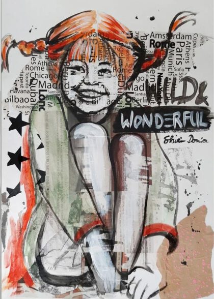 WILD & WONDERFUL handveredelter Print, Motiv